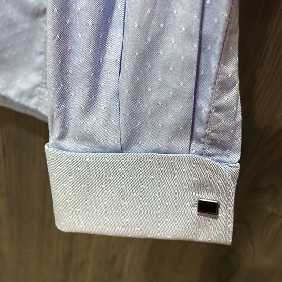 Canalejas Pin Dot Button Down Shirt - Picture 3 of 4